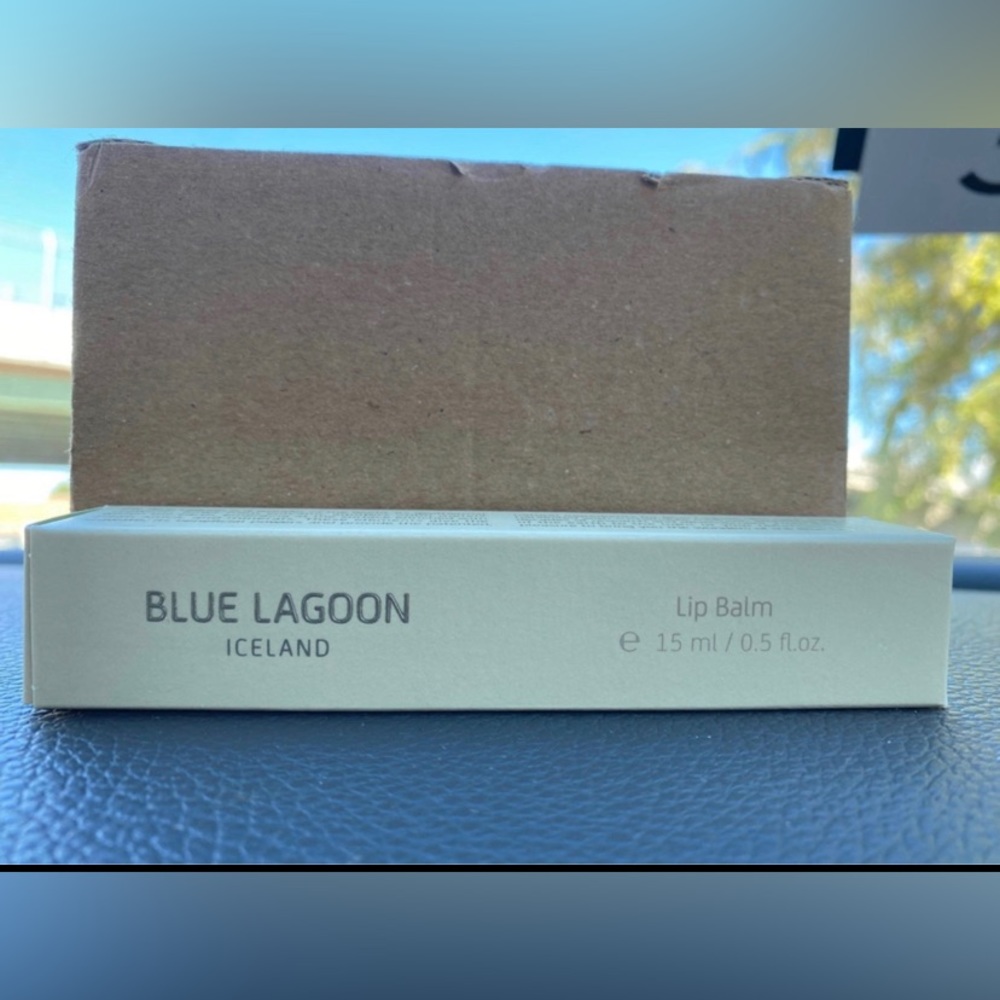 Blue lagoon lip balm
